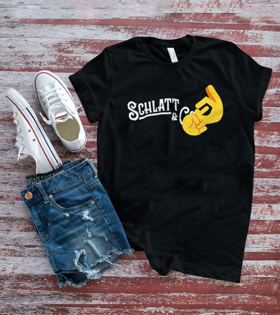 Schlatt And CO Hand Emoji Gesture T-Shirt