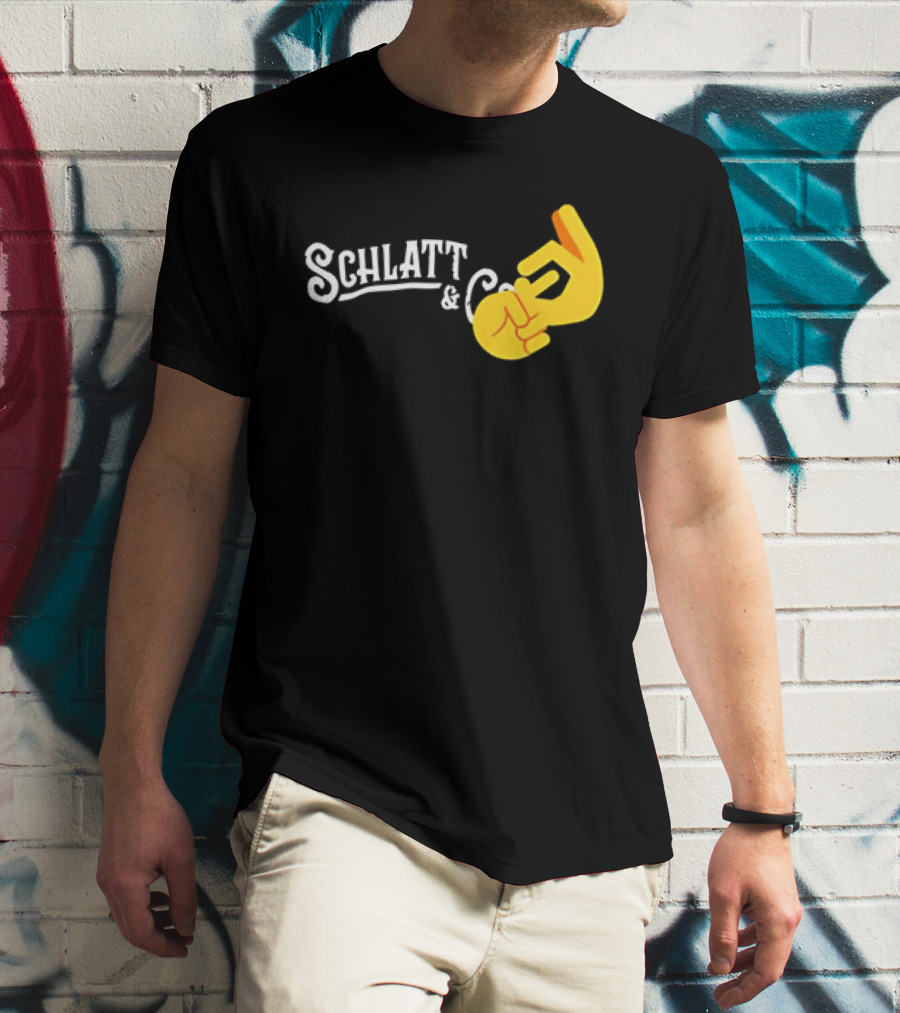 Schlatt And CO Hand Emoji Gesture T-Shirt