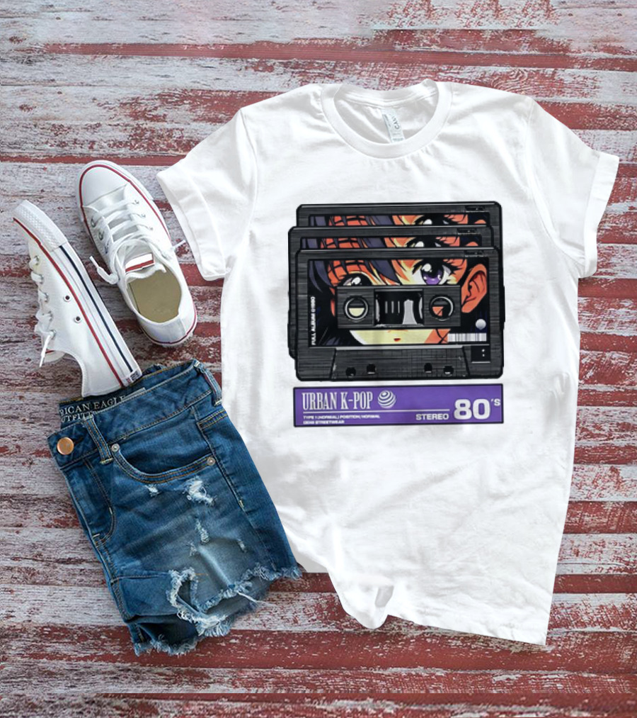 Cassette Tape Urban K-Pop Stereo 80’s Anime T-Shirt