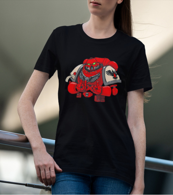 Be Positive Thieving Magpie Knight Space Marine Winged Armor T-Shirt