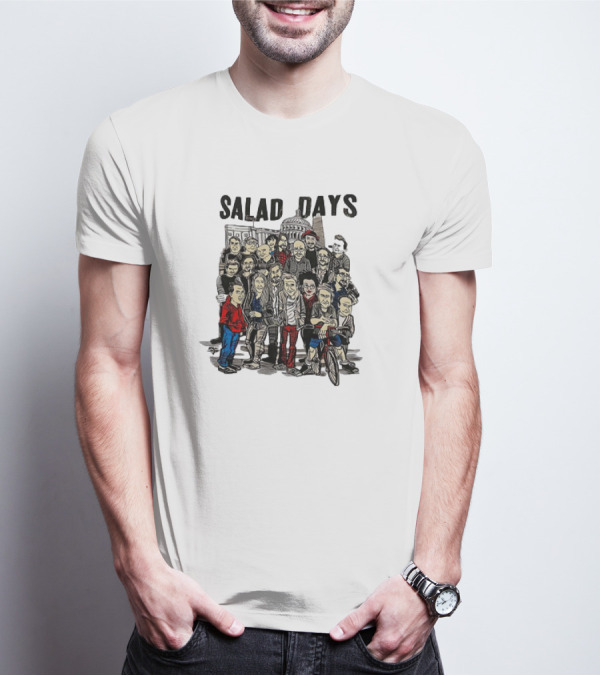 Salad Days Cast Crew Cartoon Group Capitol Building T-Shirt