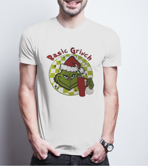 Basic Grinch Christmas Santa Hat Holiday Mug T-Shirt