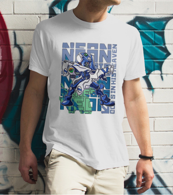 Neon Genesis Evangelion Eva-00 God's In His Heaven T-Shirt