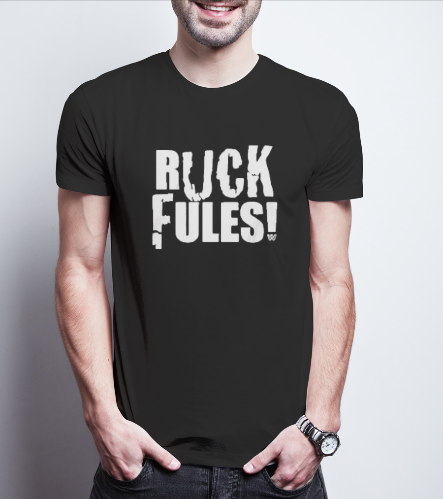 John Cena Ruck Fules WWE Parody Bold Lettering T-Shirt