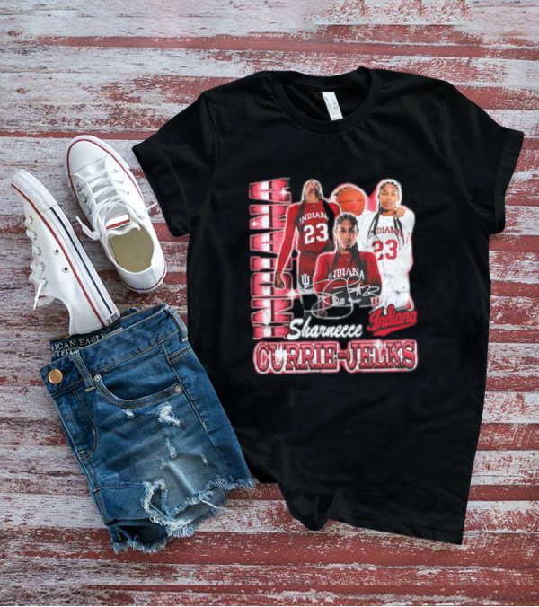 Sharnecce Currie-Jelks Indiana Hoosiers Basketball 23 Red Jersey 90s T-Shirt