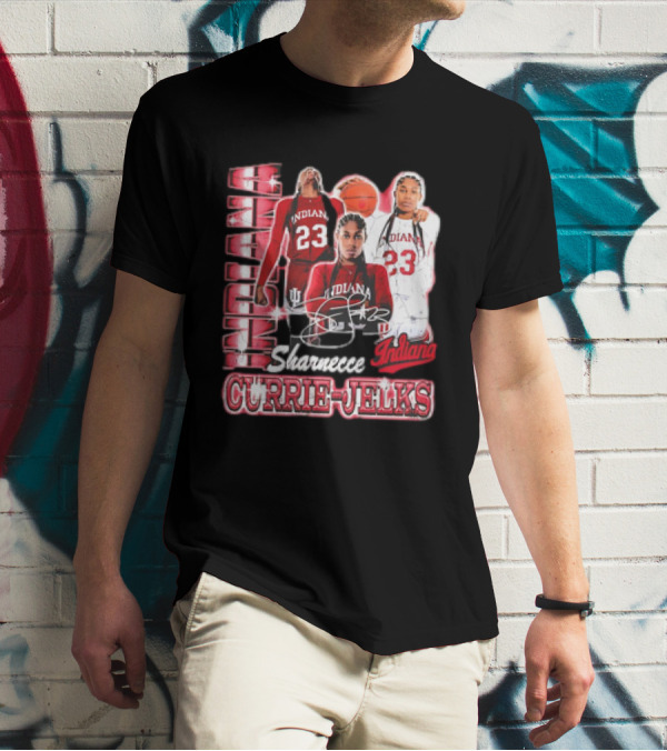 Sharnecce Currie-Jelks Indiana Hoosiers Basketball 23 Red Jersey 90s T-Shirt