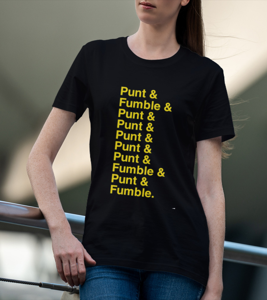 Iowa At Penn State Game Punt And Fumble Commemorative T-Shirt