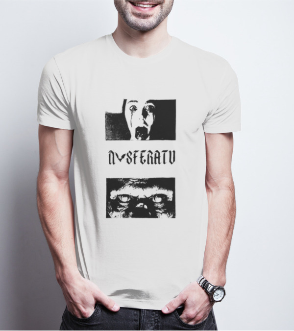 Nosferatu Classic Horror Vampire Face And Eyes T-Shirt