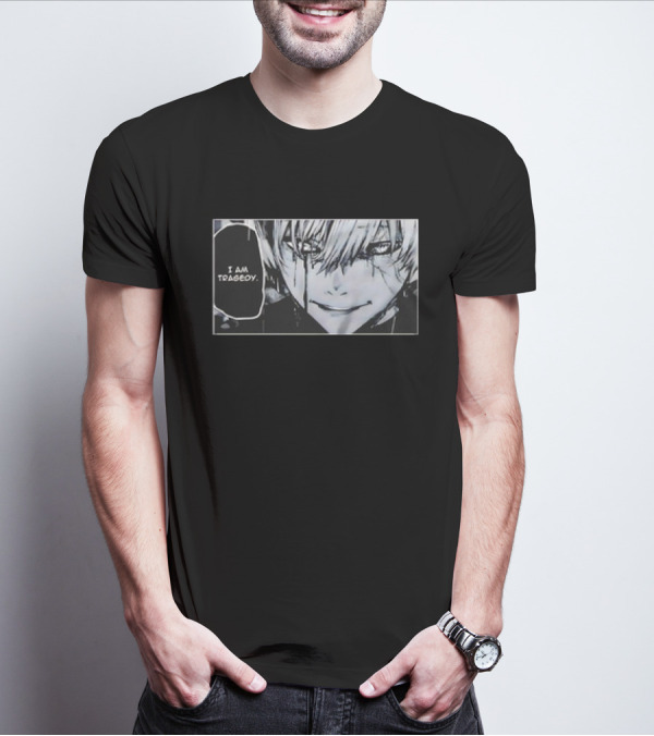 Kaneki Ken I Am Tragedy Manga Panel Anime Tokyo Ghoul T-Shirt