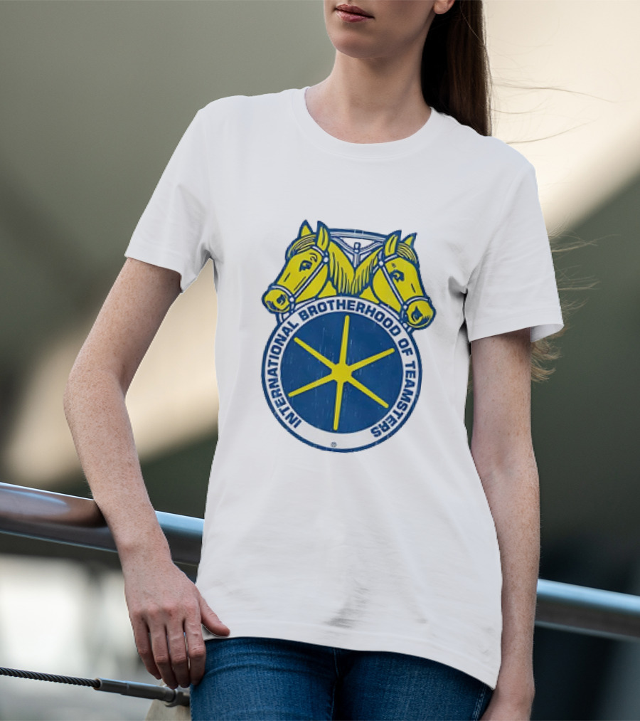 International Brotherhood Of Teamsters Emblem With Dual Horses T-Shirt