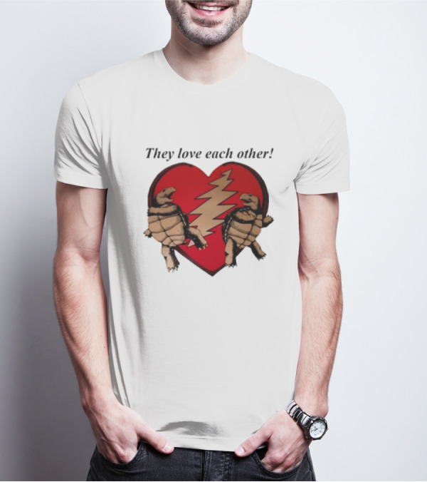 They Love Each Other Grateful Dead Heart Tortoises Valentine's Day T-Shirt
