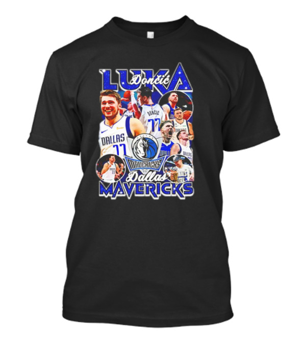 Luka Doncic Dallas Mavericks NBA Basketball Nostalgic 90s Retro Vibes T-Shirt