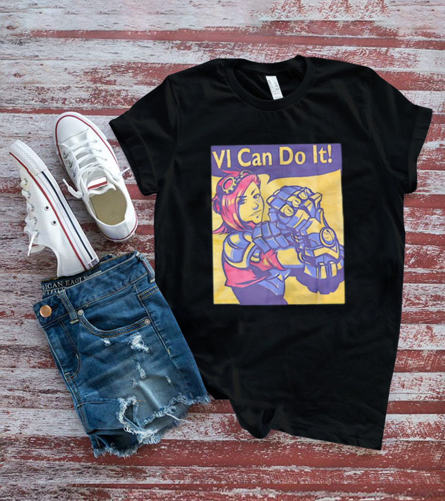 VI Can Do It League Of Legends Rosie The Riveter T-Shirt