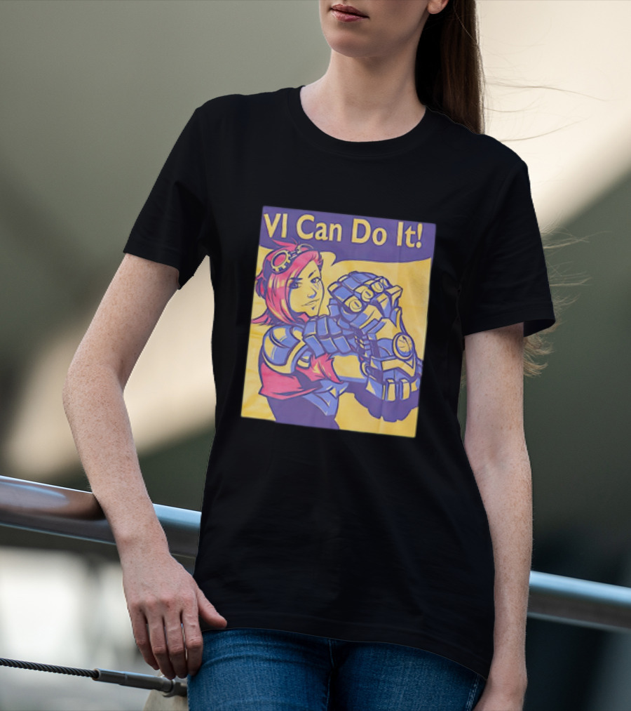 VI Can Do It League Of Legends Rosie The Riveter T-Shirt
