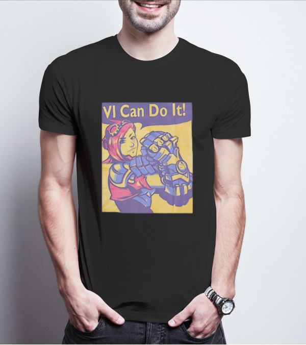 VI Can Do It League Of Legends Rosie The Riveter T-Shirt