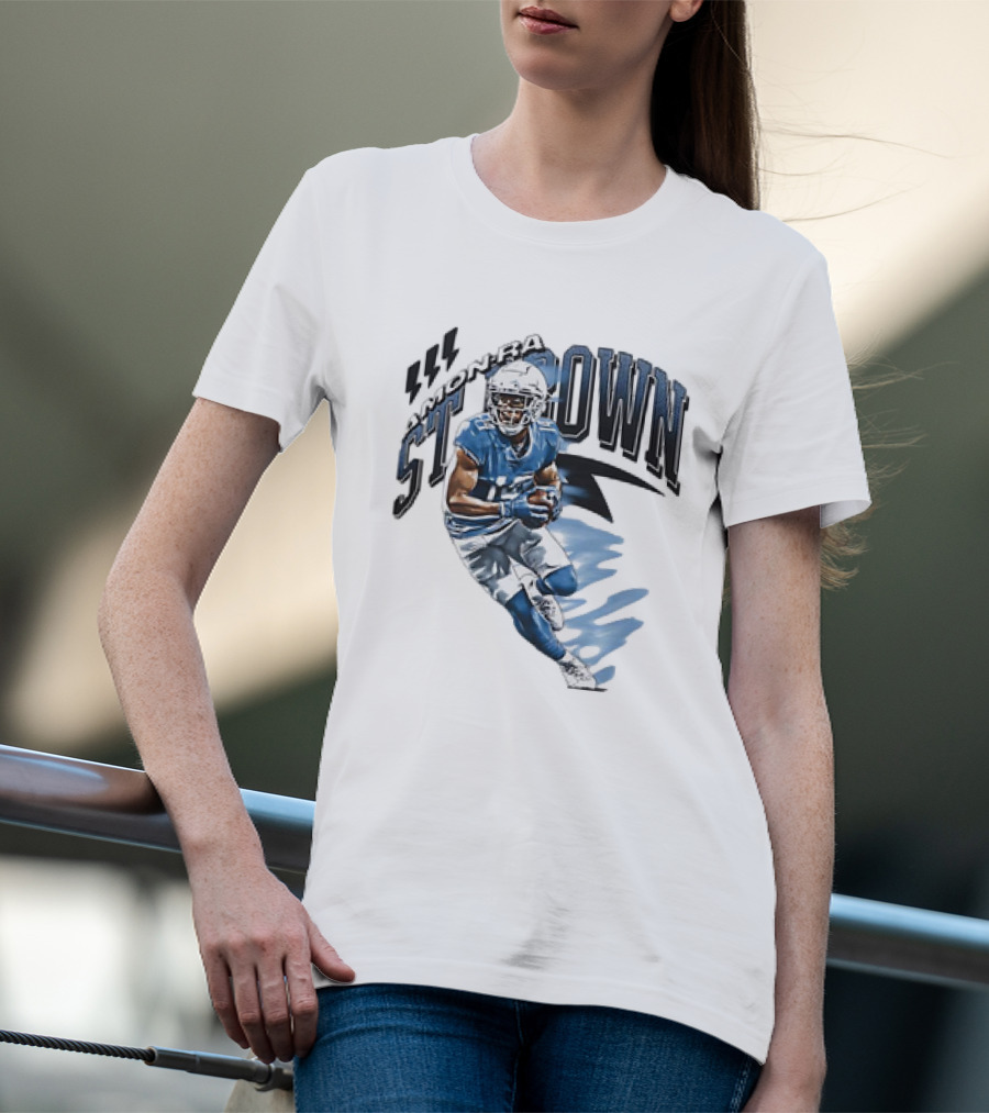 Amon-Ra St. Brown Detroit Lions NFL Football Retro Vintage T-Shirt