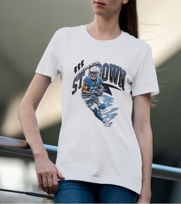 Amon-Ra St. Brown Detroit Lions NFL Football Retro Vintage T-Shirt