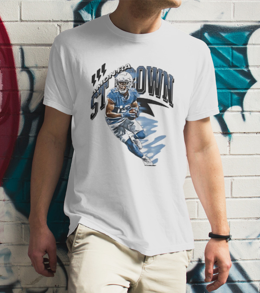 Amon-Ra St. Brown Detroit Lions NFL Football Retro Vintage T-Shirt