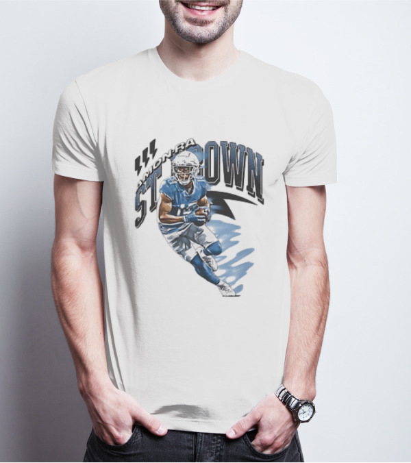 Amon-Ra St. Brown Detroit Lions NFL Football Retro Vintage T-Shirt
