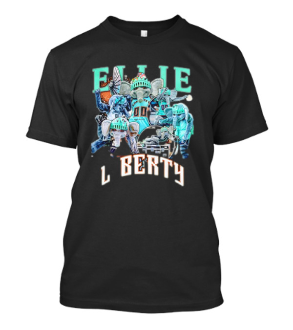 New York Liberty Ellie Basketball Christmas Statue Of Liberty T-Shirt