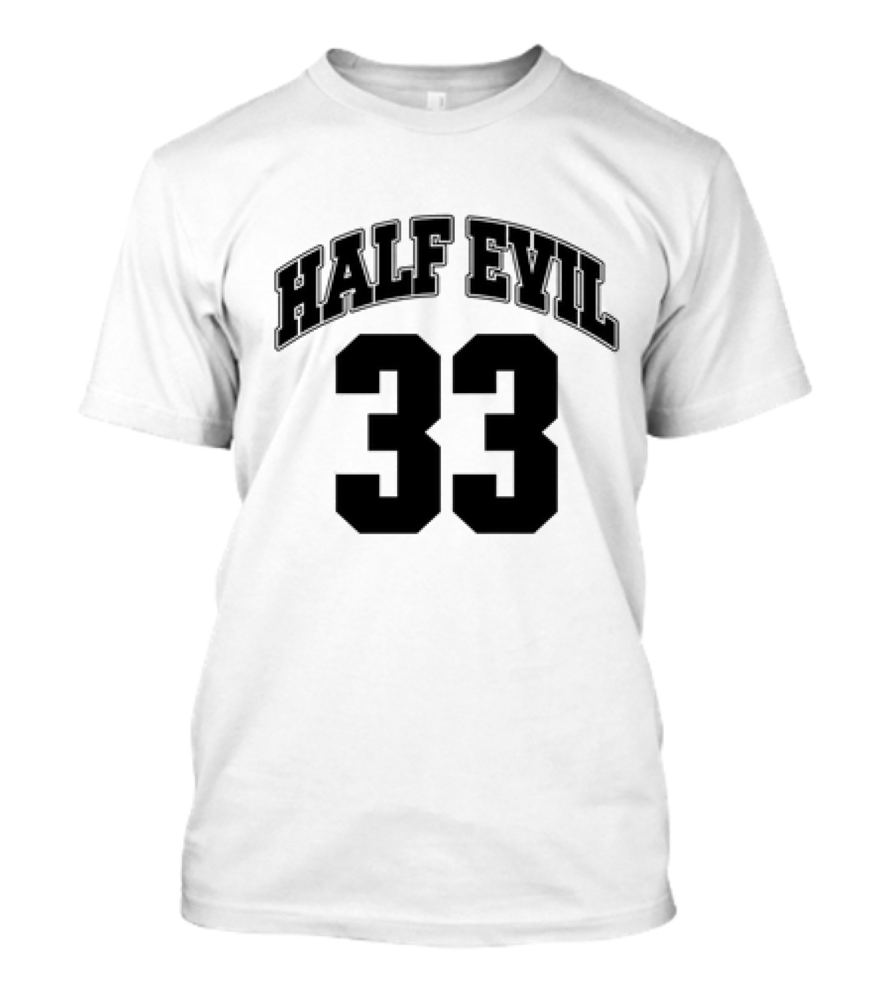 HALF EVIL 33 Vintage Varsity T-Shirt
