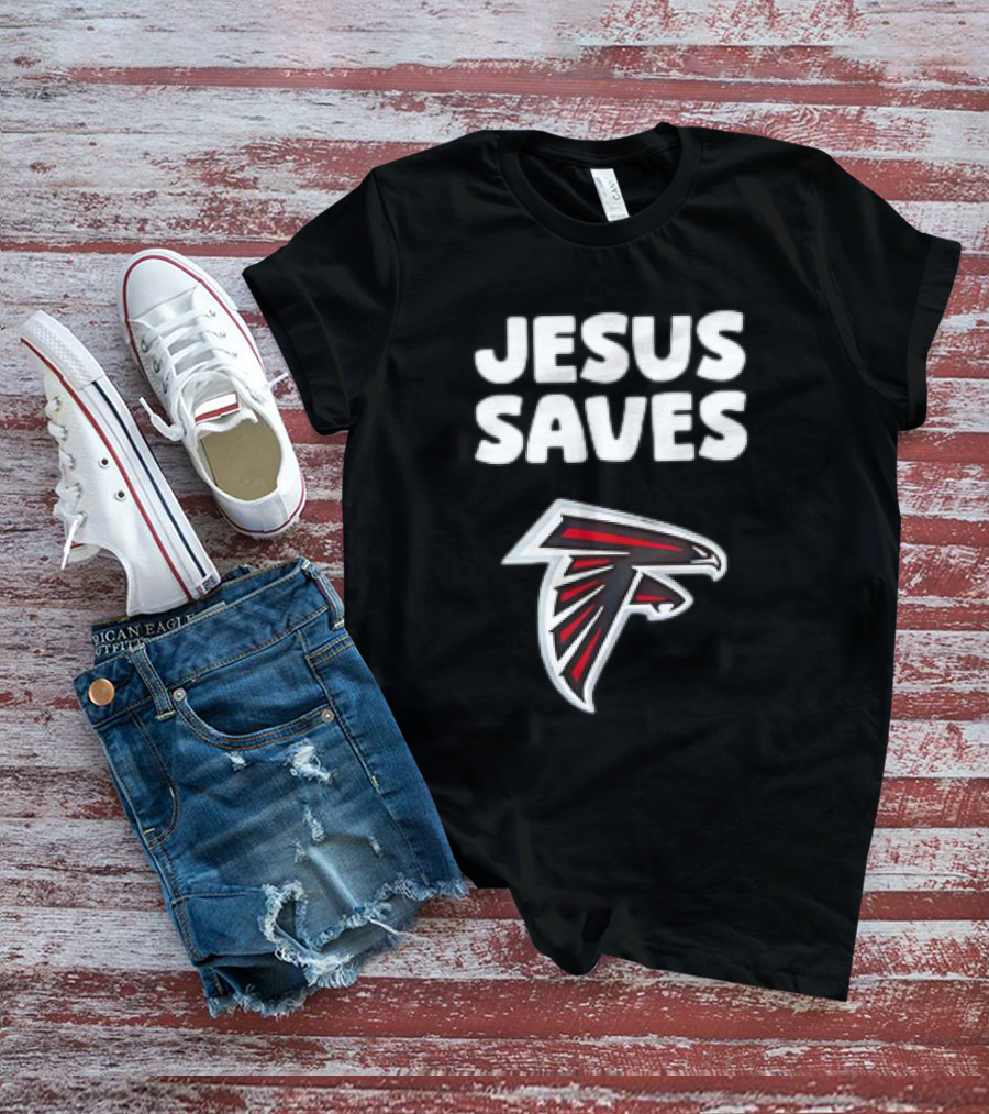Atlanta Falcons Jesus Saves T-Shirt