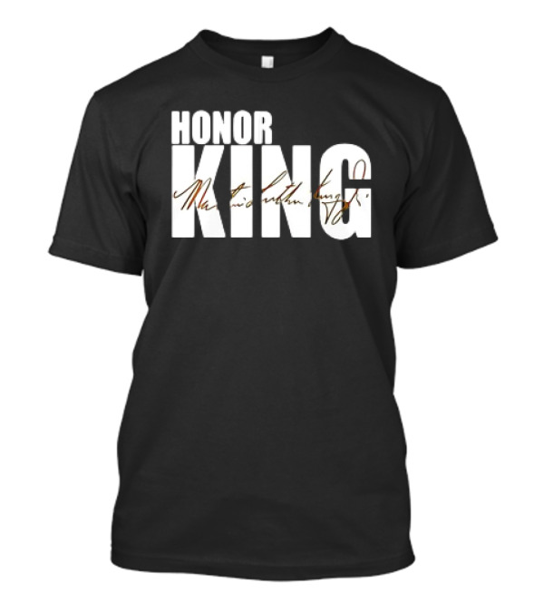 HONOR KING Dallas Mavericks 2025 Martin Luther King Day Signature T-Shirt