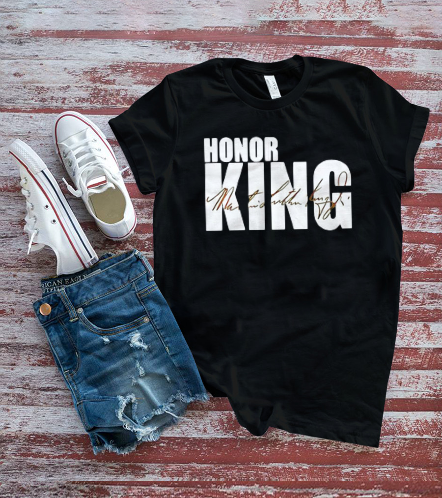 HONOR KING Dallas Mavericks 2025 Martin Luther King Day Signature T-Shirt