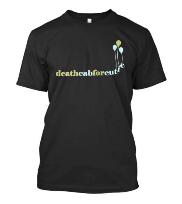 Death Cab For Cutie Balloon Text With Pastel Balloons T-Shirt