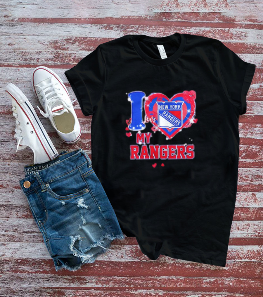 I Love My New York Rangers Heart T-Shirt