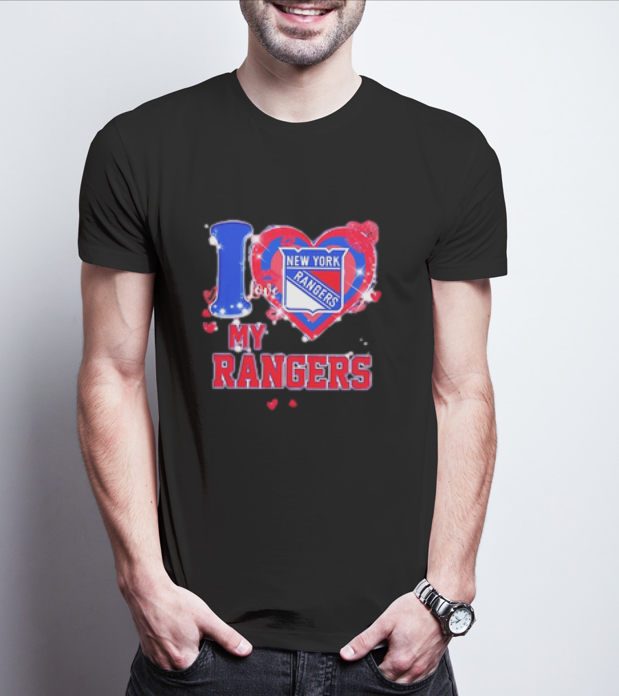 I Love My New York Rangers Heart T-Shirt