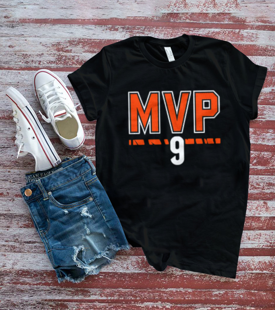 Joe Burrow MVP 9 Cincinnati Bengals NFL Football T-Shirt