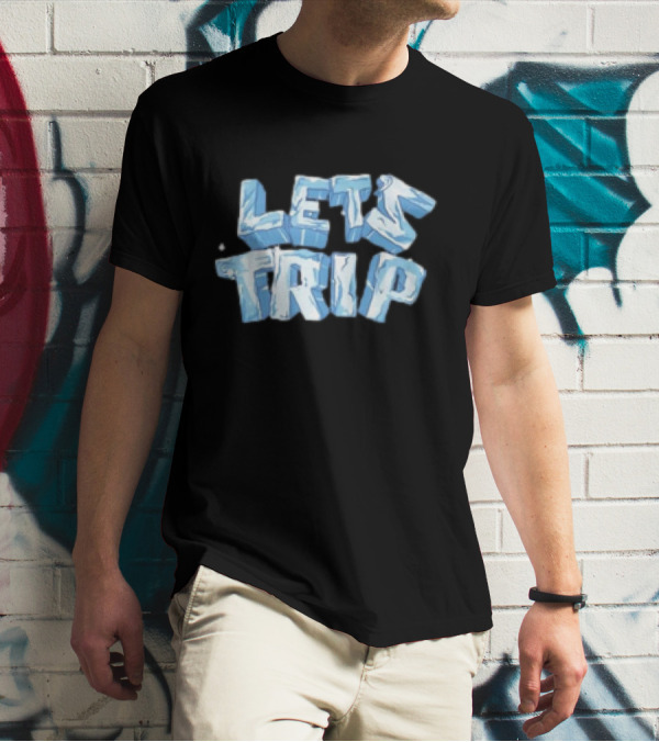 LET'S TRIP ICE BLOCK LETTERING T-Shirt