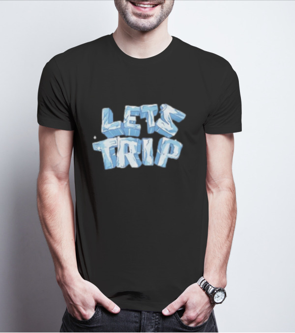 LET'S TRIP ICE BLOCK LETTERING T-Shirt