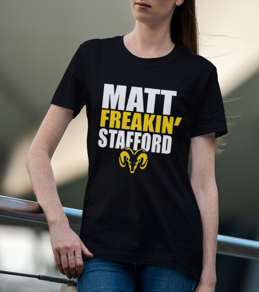 Los Angeles Rams Matt Freakin’ Stafford Iconic Ram T-Shirt