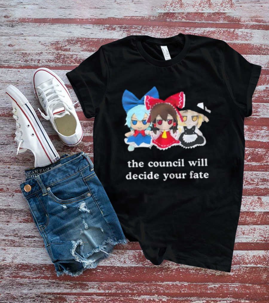 The Council Will Decide Your Fate Touhou Cirno Marisa Reimu Dolls T-Shirt