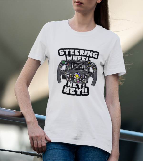 Steering Wheel Hey Kimi Raikkonen T-Shirt