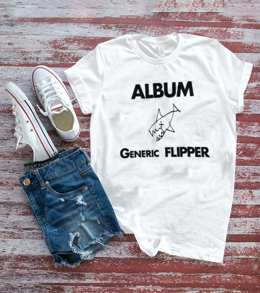 Album Generic Flipper Shark Sketch T-Shirt