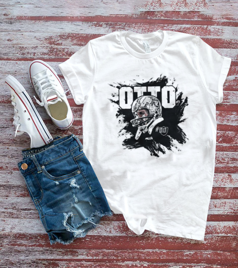 Jim Otto Double Zero Las Vegas Raiders NFL Football #00 Helmet Sketch T-Shirt