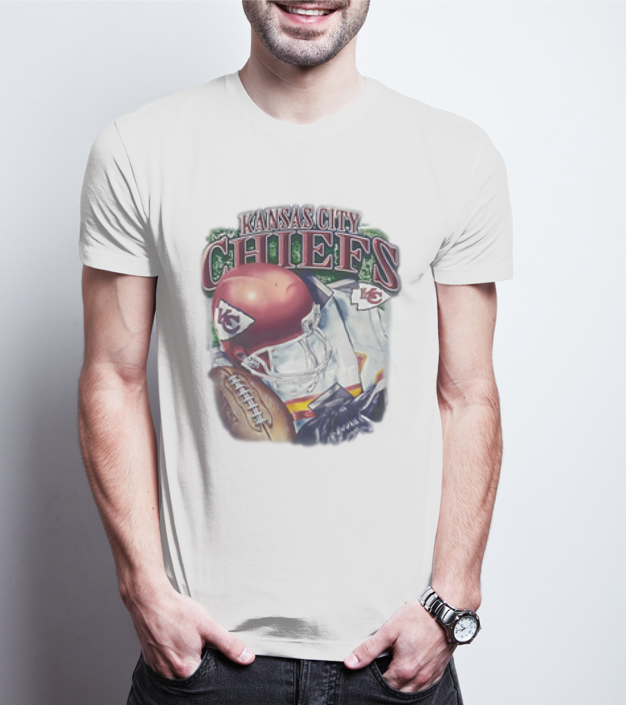 Kansas City Chiefs Helmet Football NFL KC Chiefs Est 1960 T-Shirt
