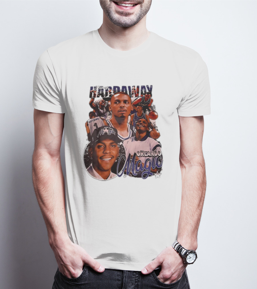 Hardaway Orlando Magic Retro Basketball Legend T-Shirt