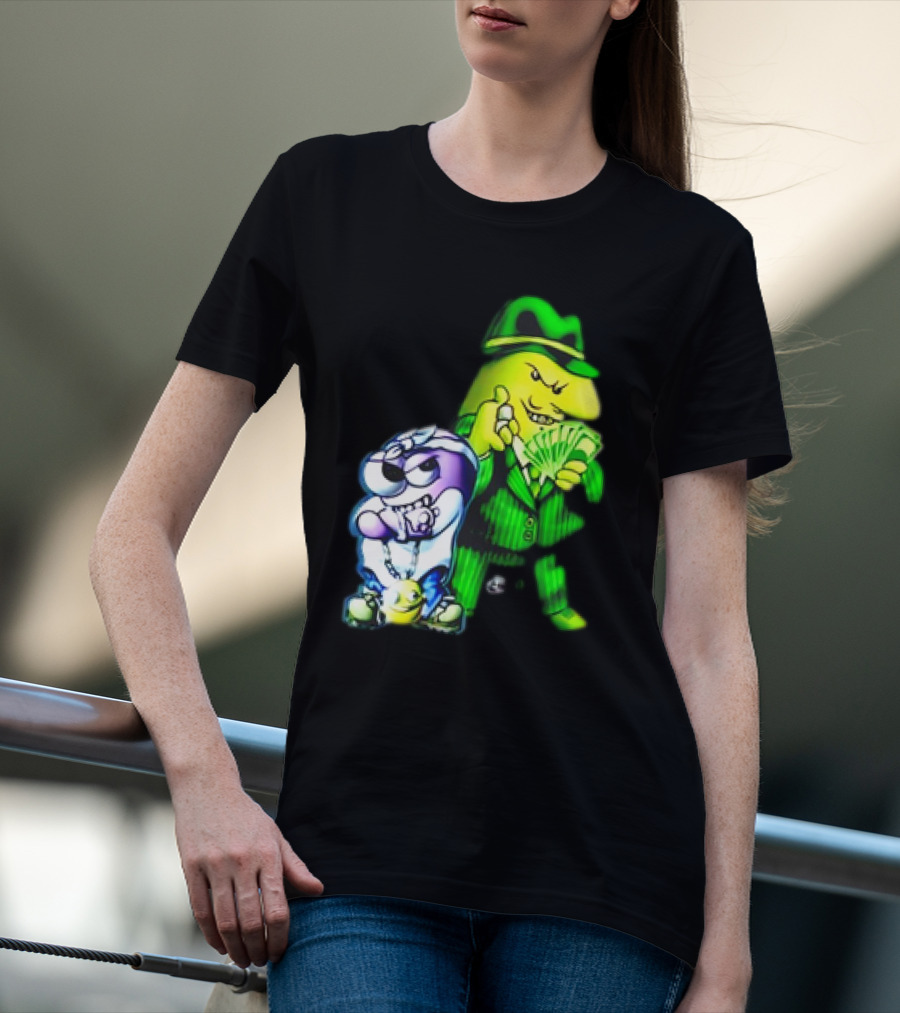 Cool Gangsta Friends Smiling Money Holders T-Shirt