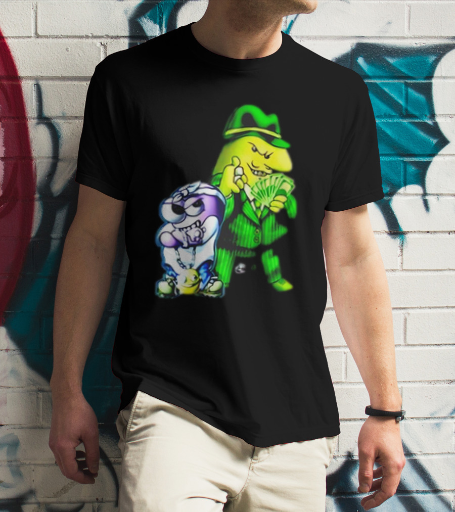 Cool Gangsta Friends Smiling Money Holders T-Shirt