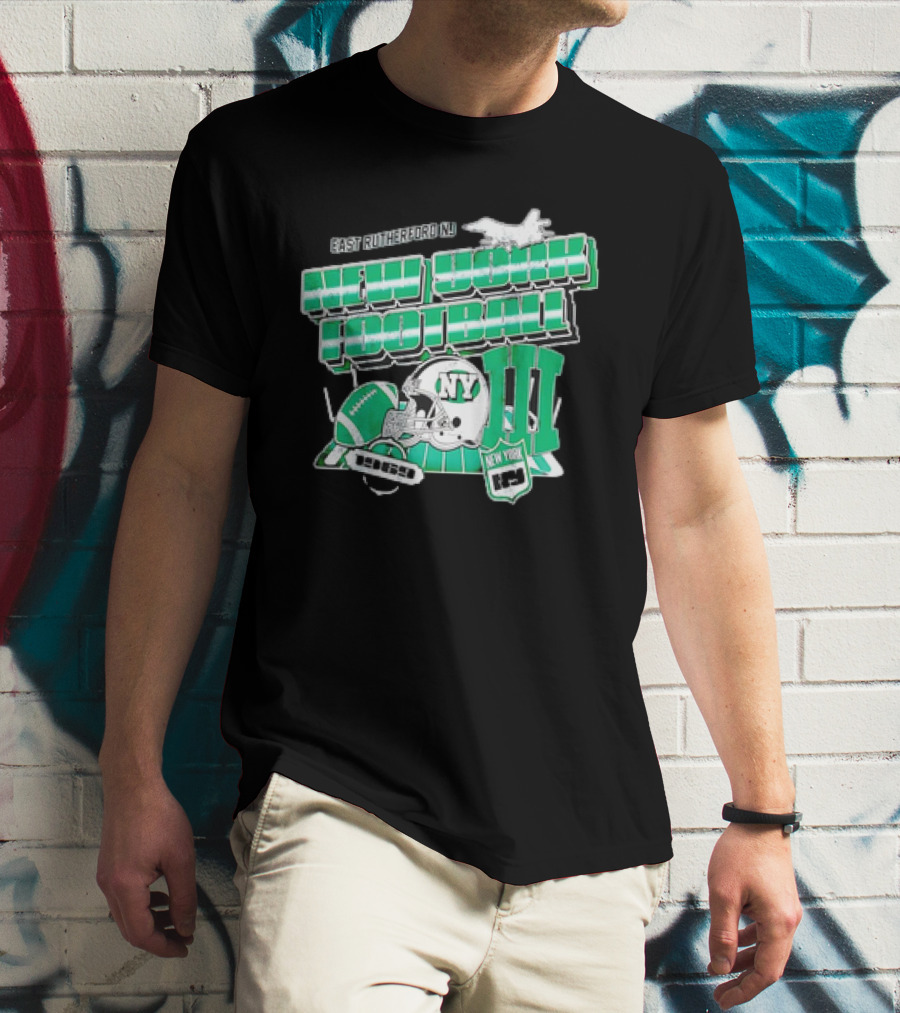 East Rutherford NJ New York Football NY Gang Green III T-Shirt
