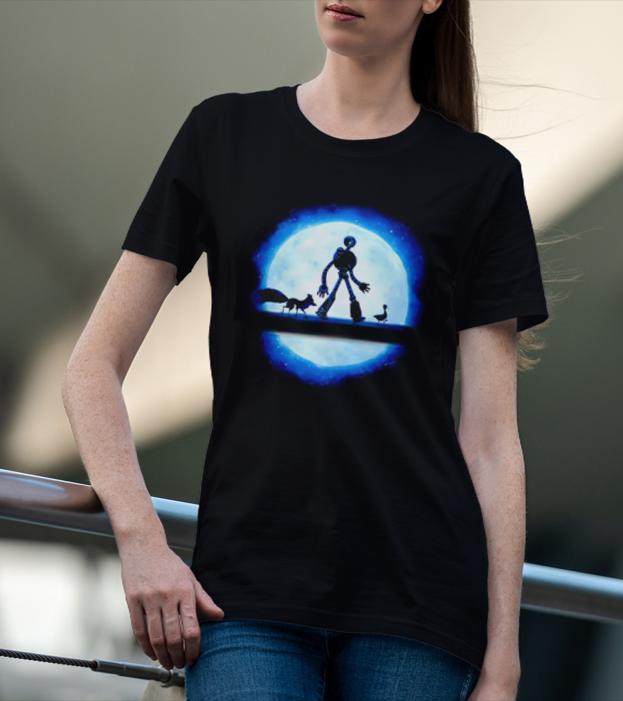 Hakuna Robot Journey With Fox And Goose To The Moon T-Shirt