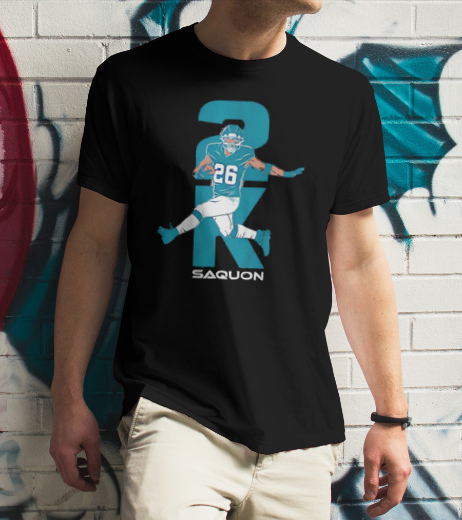 2K Saquon 26 Philadelphia Eagles NFL Football Vintage T-Shirt