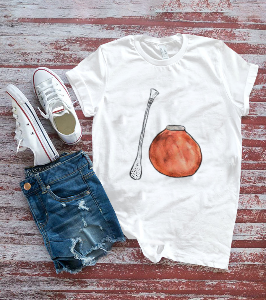 Matte And Bombilla Classic Gourd And Straw T-Shirt