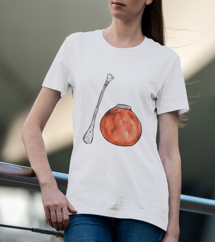 Matte And Bombilla Classic Gourd And Straw T-Shirt
