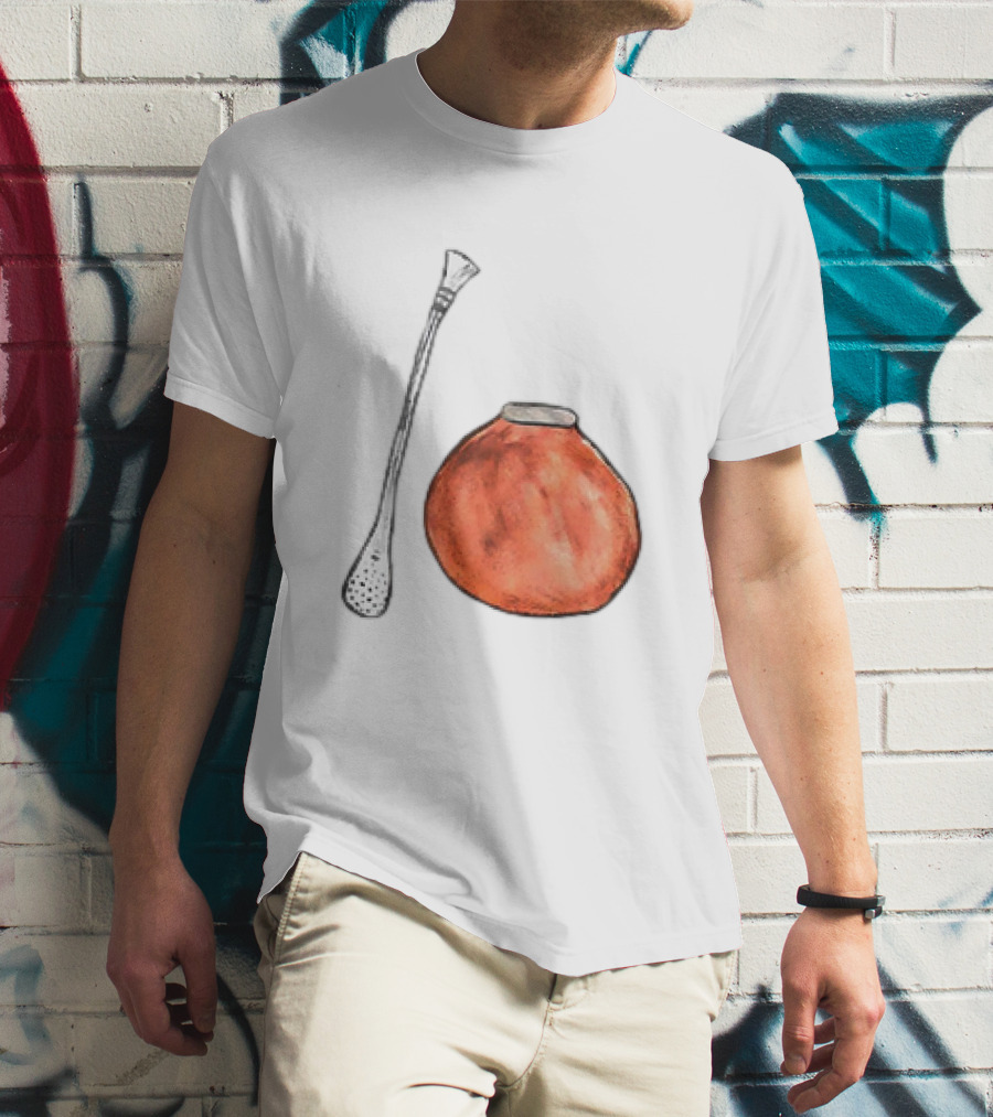 Matte And Bombilla Classic Gourd And Straw T-Shirt