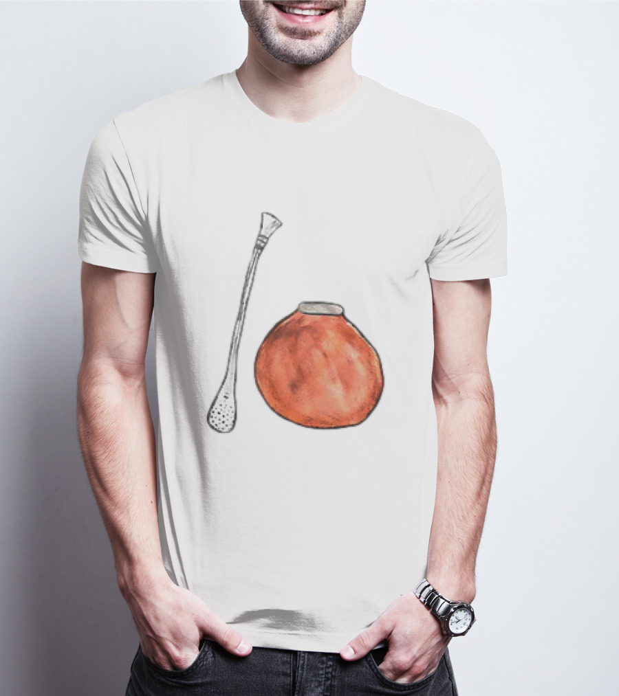 Matte And Bombilla Classic Gourd And Straw T-Shirt